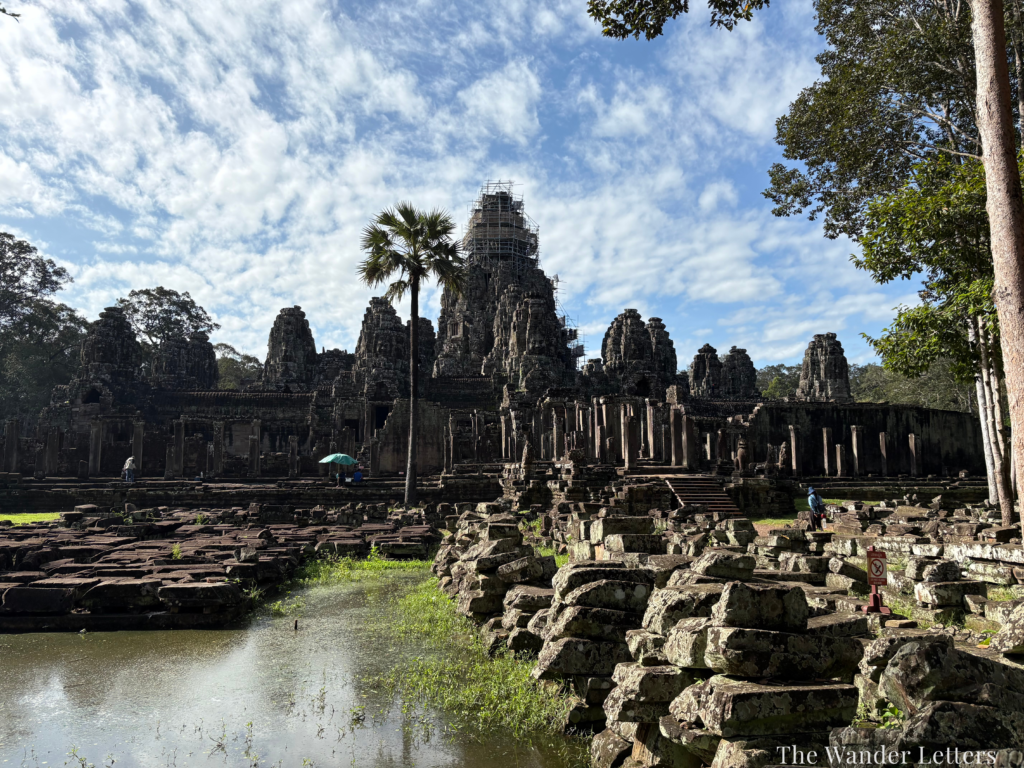 Bayon temple stone faces Siem Reap